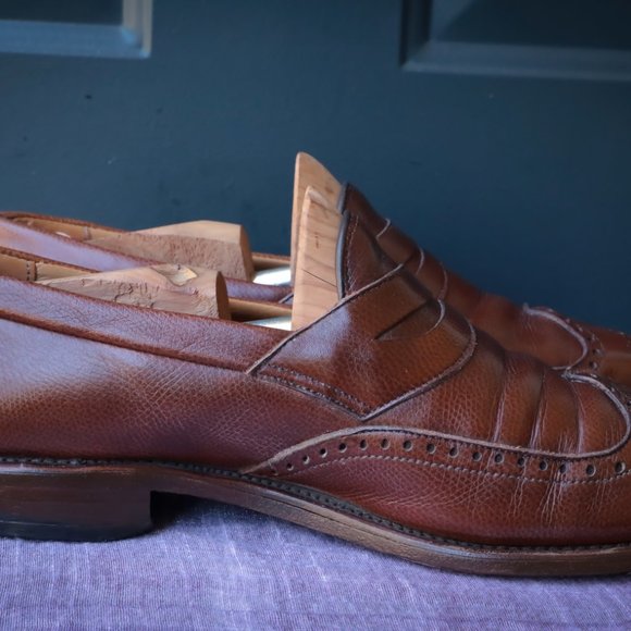 Allen Edmonds Moselle Brown Wing Tip Slip-on size 9-D main image 12